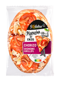 PIzza individuelle chorizo et oignons grillés Pizzalina Di Enzo Sodebo