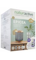 Diffuseur d'huiles essentielles Epicea + huile essentielle eucalyptus NaturActive