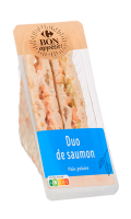 Sandwich pain polaire duo de saumon Carrefour Bon Appétit!