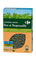 Lentilles vertes Filière Qualité Carrefour