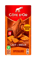 Chocolat au lait spéculoos Côte d\'Or