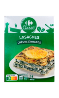 Lasagnes chèvre épinards Carrefour Classic\'