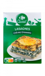 Lasagnes chèvre épinards Carrefour Classic'
