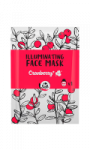 Masque tissu visage coup d´éclat cranberry...