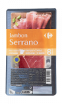 Jambon Serrano 11 mois Carrefour