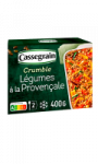 Légumes à la Provençale crumble aux graines de courge Cassegrain