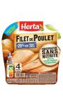 Filet de poulet -25% de sel sans nitrite Herta