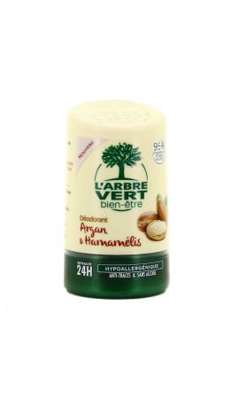L'Arbre Vert Déodorant Hypoallergénique Au Parfum Argan & Hamamélis - INCI  Beauty