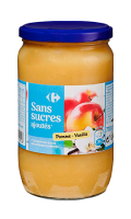 Compote pomme-vanille sans sucre ajoutée Carrefour