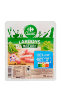 Lardons nature Carrefour Classic\'