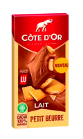 Tablette de chocolat au lait aux petits beurre Côte d\'Or
