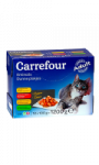 Pâtée pour chats émincés en sauce Carrefour