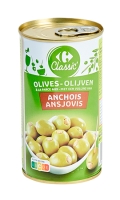 Olives farcies aux anchois Carrefour Classic\'