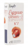 Café capsules Compatibles Nespresso expresso Simpl