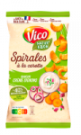 Chips spirales à la carotte saveur crème oignons Vico