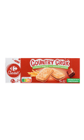 Country crok biscuits goût chocolat noisette Carrefour Classic\'