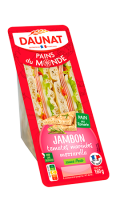 Sandwich Jambon Tomates Mozzarella sauce Pesto Daunat