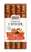 Chocolat au lait muesli & caramel pointe de sel Nestlé Les Recettes de l\'Atelier