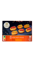 Mini hot-dogs ketchup moutarde Carrefour Extra