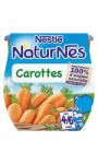 Petits pots bébé dès 4-6 mois, carottes Naturnes