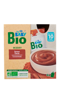 Dessert bébé lacté au chocolat bio Carrefour Baby