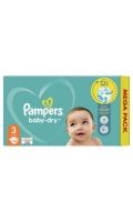 Couches bébé baby-dry taille 3 Pampers