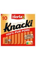 Saucisses 100% pur porc Knacki Herta