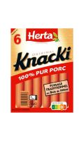 Saucisses 100% pur porc Knacki Herta