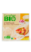 Tortillas bio blé Carrefour Bio