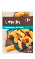 Biscuits apéritifs crêpettes au roquefort Carrefour