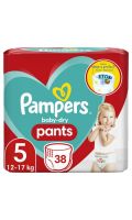 Couches-culotte baby dry taille 5 Pampers