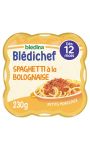 Plat bébé dès 12 mois Petits spaghetti à la Bolognaise Blédichef