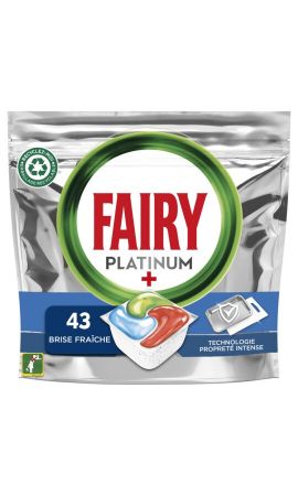 Fairy - 5x31 Peps Fairy Platinum+ Brise Fraîche, Tablettes Lave-Vaisselle