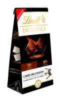 Assortiment de chocolat noir 70% et 85% Carrés Dégustation Excellence Lindt