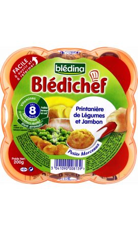 Plat bébé Blédichef l'assiette de 200 g Contenu