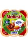 Plat bébé Blédichef fondue de carottes et agneau, dès 8 mois Blédina