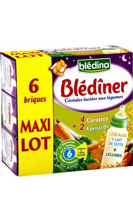 Lait Bebe Blediner Les 6 Briques De 250 Ml Contenu