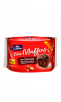 Muffins au Chocolat cœur cacao-noisette et éclats de noisettes Ker Cadélac