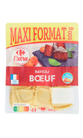 Pâtes fraîches ravioli au bœuf maxi format Carrefour Extra