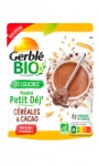 Poudre aux céréales et au cacao Petit Dej' Gerblé Bio