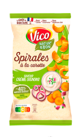 Spirales à la carotte saveur crème oignon Vico