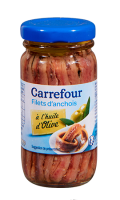Filets d\'anchois à l\'huile d\'olive Carrefour