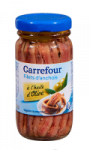 Filets d\'anchois à l\'huile d\'olive Carrefour