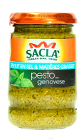 Sauce pesto genovese réduit en sel et matières grasses Sacla