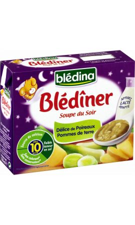 Blédina Blédîner Soupe du Soir Délice de Poireaux/Pommes de Terre