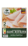 Jambon cuit supérieur sans nitrite Carrefour Extra