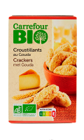 Biscuits apéritifs bio au gouda Carrefour Bio