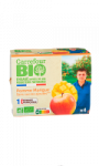 Compotes bio pomme et mangue s/sucres ajoutés Carrefour Bio