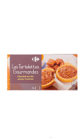 Biscuits tartelettes gourmandes au chocolat au lait et caramel au beurre salé Carrefour