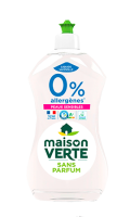 Liquide vaisselle 0% allergènes Peaux Sensibles Maison Verte